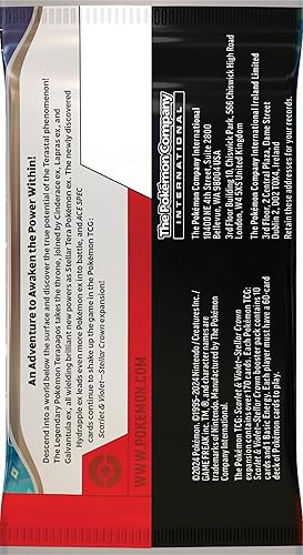 Miniatura 5 de POKEMON TCG Paquete de refuerzo de corona estelar escarlata y violeta (1 paquete) - 10 tarjetas