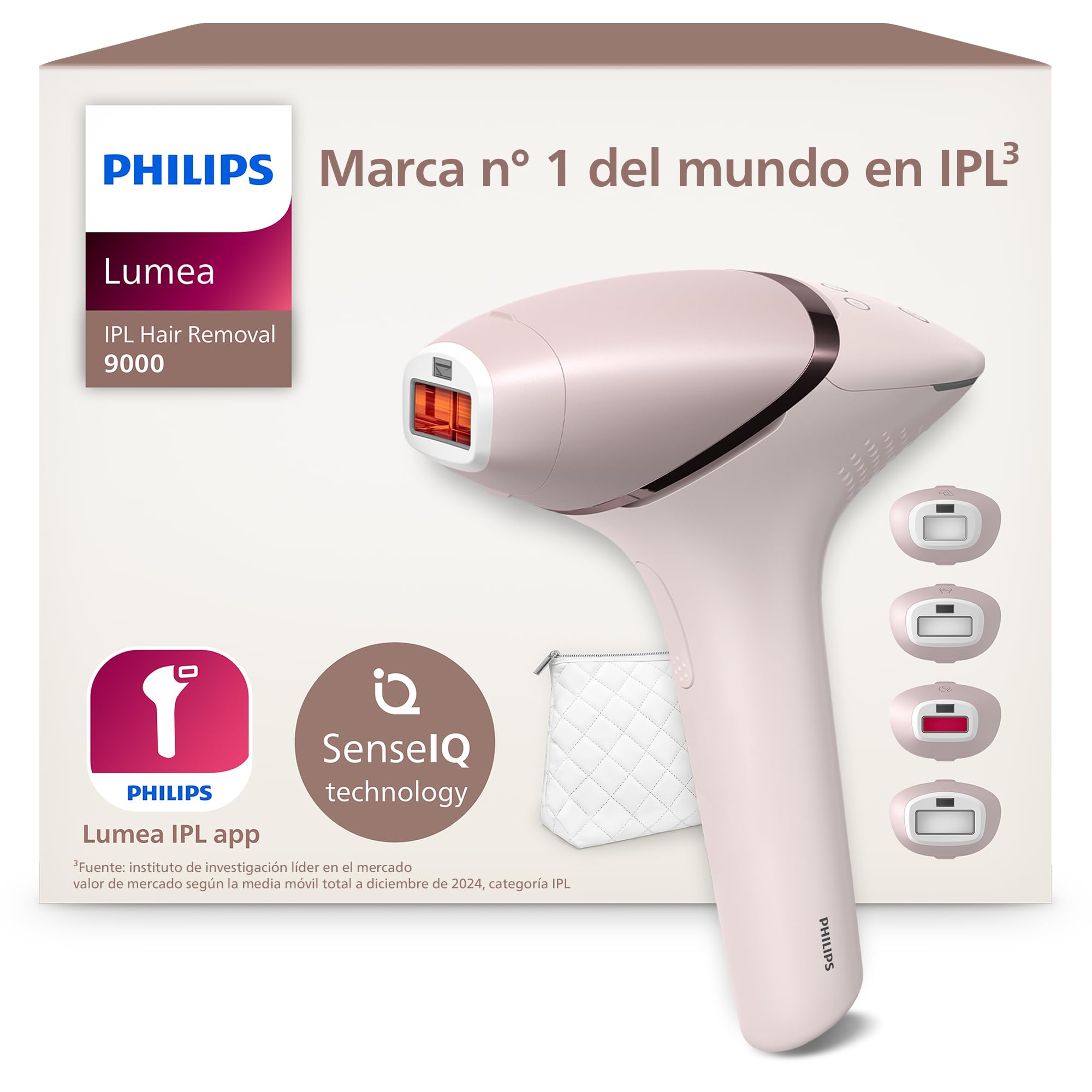 Philips Lumea Serie 9000, Depiladora Luz Pulsada, IPL, Piel Suave Desde Casa...