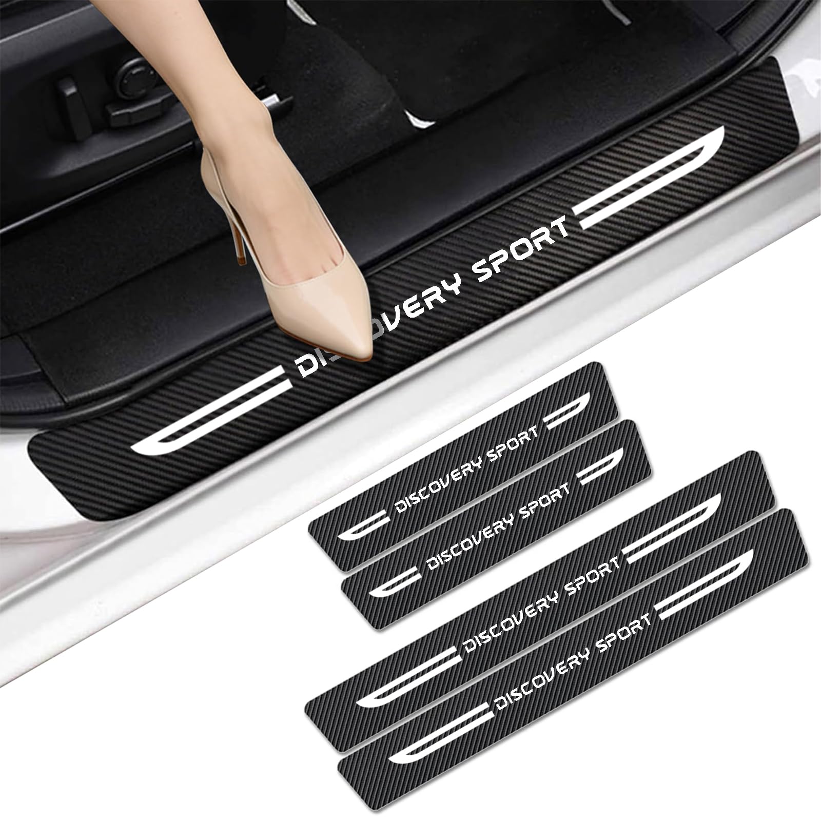 WXH97F Car Door Sill Protector for LAND ROVER Discovery Sport 2009-2026