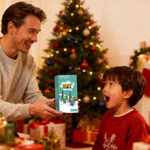 Miniatura 7 de Walkie Talkies para niños, recargable, paquete de 2, 3 millas de largo alcance, 22 canales, radio de 2 vías, mini wakey takey, cumpleaños, juguetes