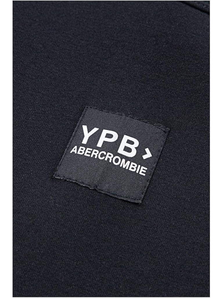 Black Abercrombie & Fitch YPB Neoknit Full Zip Hoodie (Big Kid)