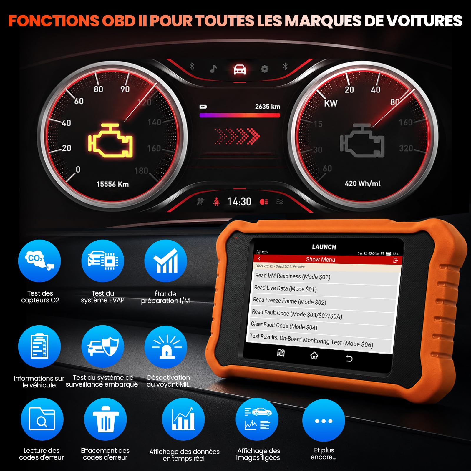 LAUNCH X431 Valise Diagnostic Auto V3.0 pour Mercedes-Benz/Sprinter/Maybach