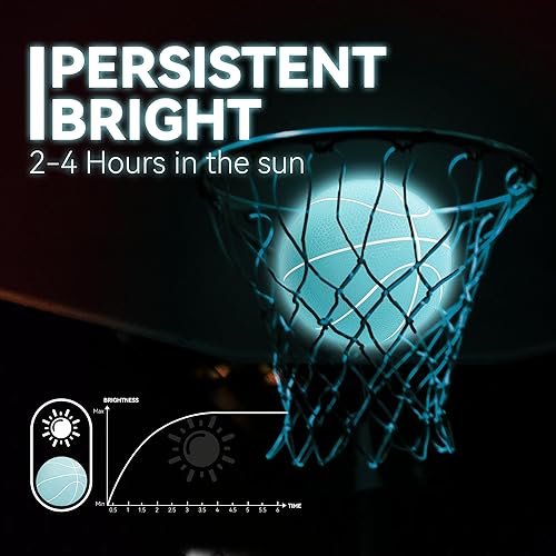 Miniatura 3 de Glow in The Dark Mini Basketball with Pump(6",4 Pack), Glowing Mini Basketball for Indoor Outdoor Hoop, Small Basketball Balls for Kids, Toddlers,