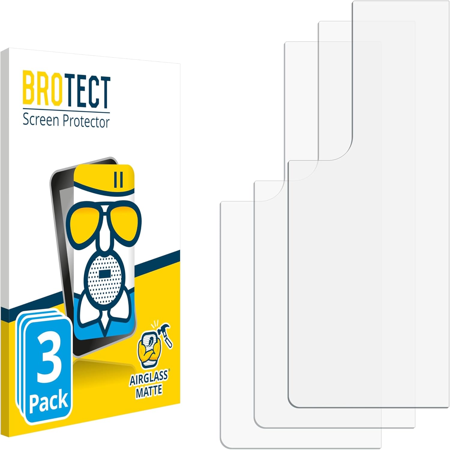 brotect Anti-Glare Glass Screen Protector Matte Compatible with Samsung Galaxy Z Fold 4 (Back) (3 Pack) - Anti-Scratch 9H Protection Film