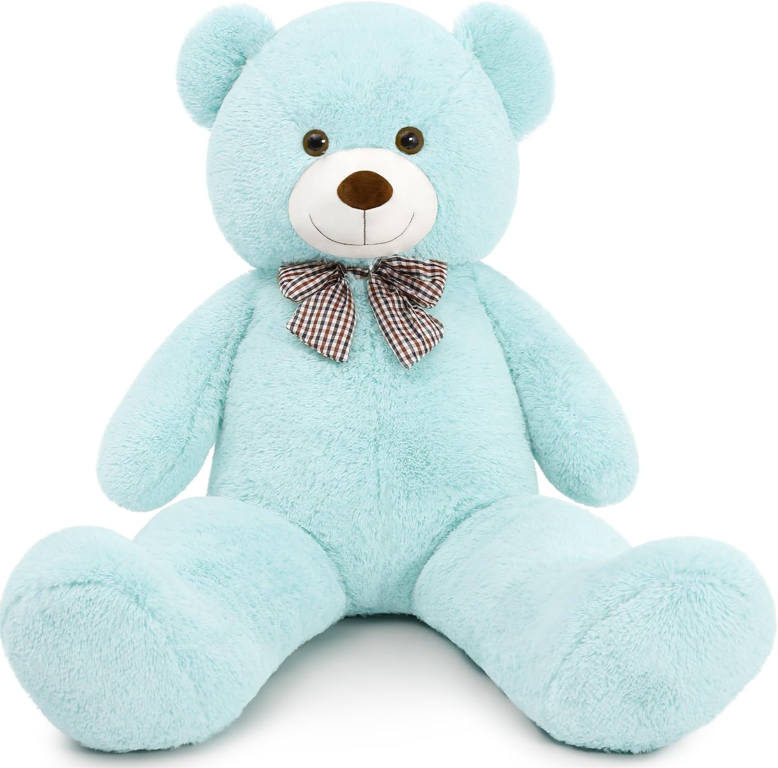 MaoGoLan Giant Teddy Bear 4 Feet,Adorable and Cuddly Big Bear Stuffed Animal 47", Classic Teddy Bear Plush Gift Decoration for Baby Shower,Party,Birthday,Valentines Day,Mint Green