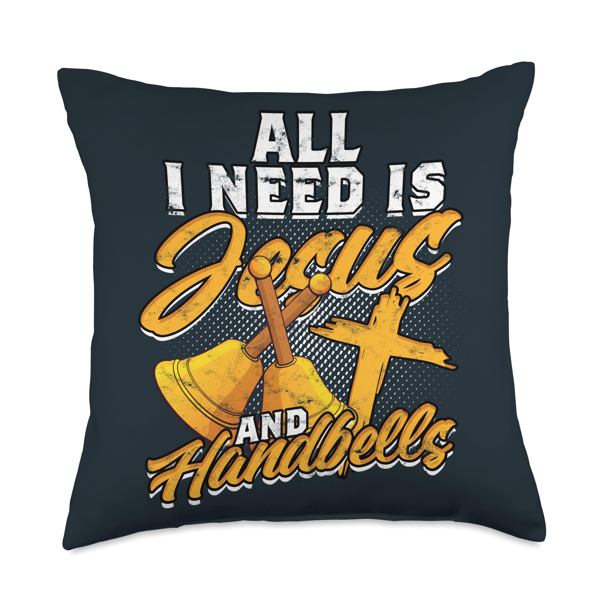 Handbell Music Choir Handbell Throw Pillow