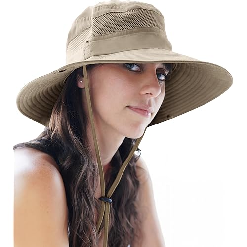 GearTOP Fishing Hat UPF 50+ Wide Brim Sun Hat for Men and Women, Mens Bucket Hats with UV Protection for Hiking Beach Hats