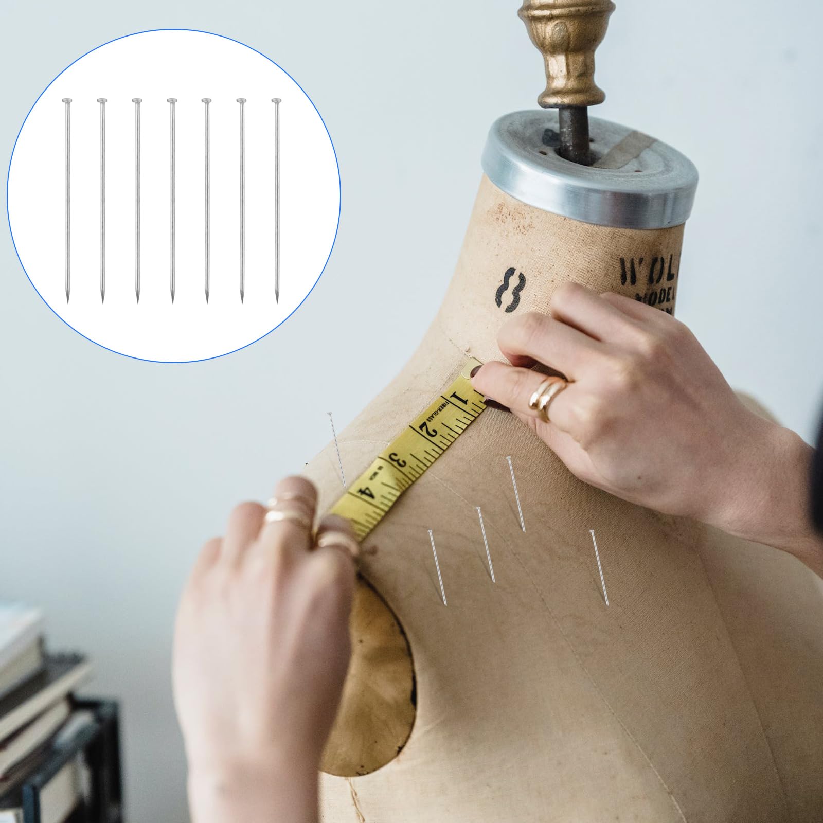 Épingles à Couture 500 Pièces - Acier Inoxydable 26mm Avec Boîte - Pour Bijoux Et Artisanat