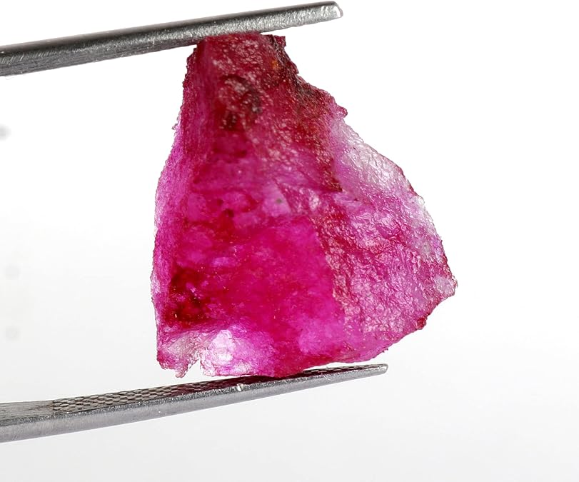 REAL-GEMS Genuine Natural Ruby Rough Stone 10.00 Ct Certified Uncut Ruby Red Ruby Healing Crystal Loose Gemstone