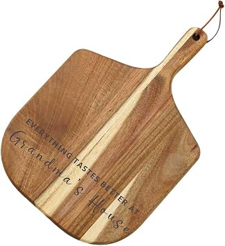 Grandma Gifts, Birthday Gifts for Grandma from Granddaughter Grandson Grandkids for Christmas, Acacia Cutting Board 14.7"L x 9.84"W x 0.6"Th Everything Tastes Better