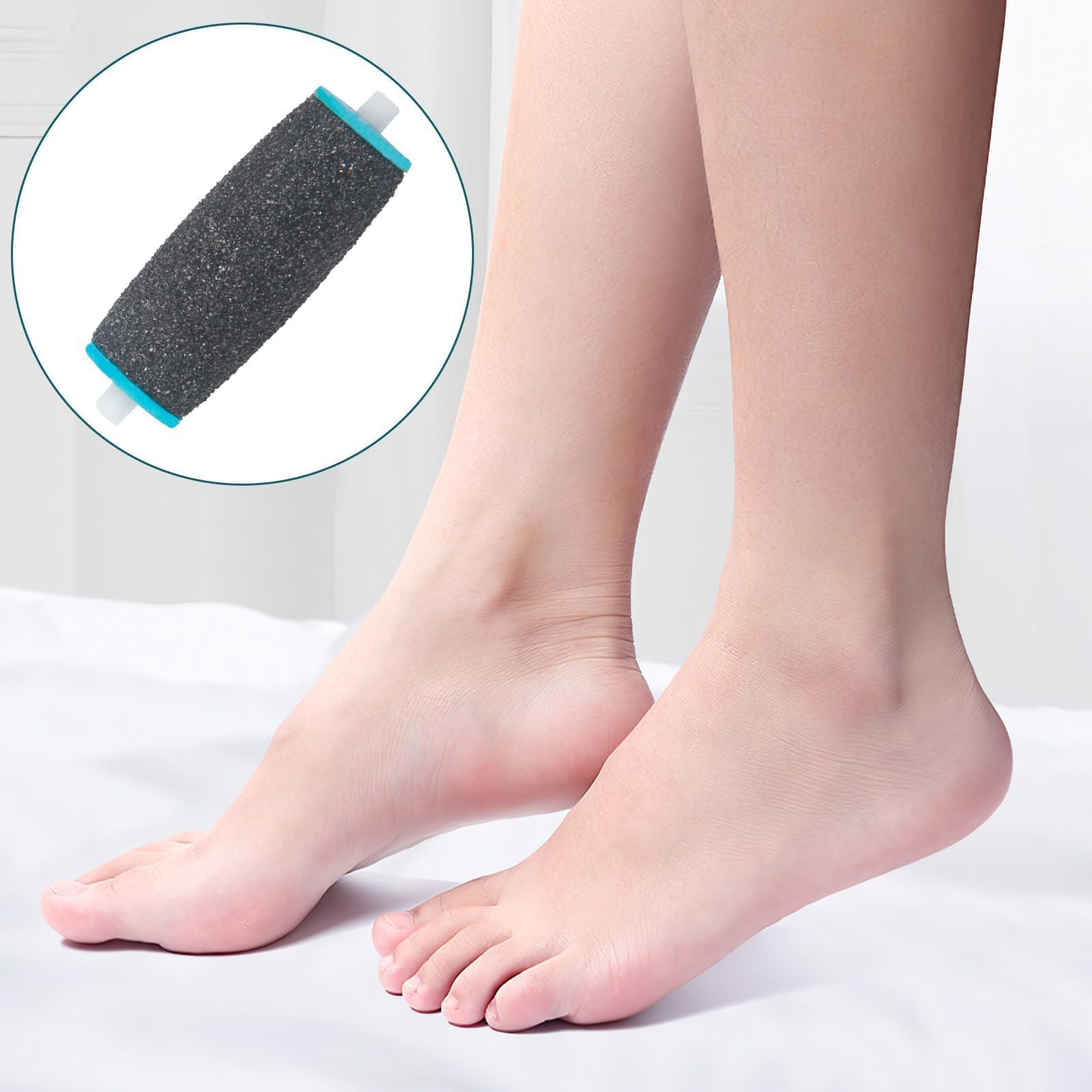 10 Recambio Lima Pies compatible con Scholl Velvet Smooth, Rodillos Extragruesos, Recambios para un Cuidado Eficaz de los Pies