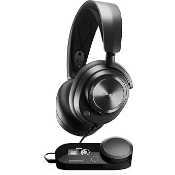 steelseries arctis nova pro - multi-system gaming headset - hi-res audio - 360 surround sound - gamedac gen 2 - clearcast gen 2 microphone - pc ps5 ps4 switch