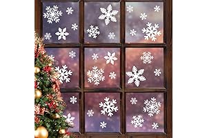 LUDILO 135Pcs Christmas Window Clings