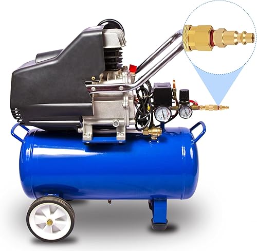 Miniatura 3 de Acoplamiento de aire industrial, 30 piezas, lengüeta de manguera de 14 pulgadas, acoplador de aire de conexión rápida de flujo básico de 14 pulgadas