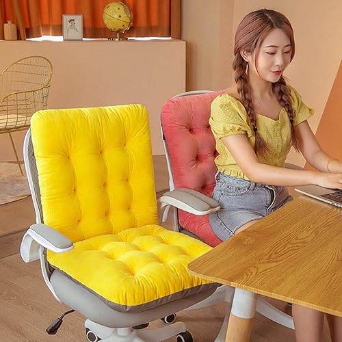 Miniatura 3 de Cojín de asiento, cojín para silla de oficina, cojines de silla de oficina para respaldo y trasero, cojines de silla de una pieza con respaldo,