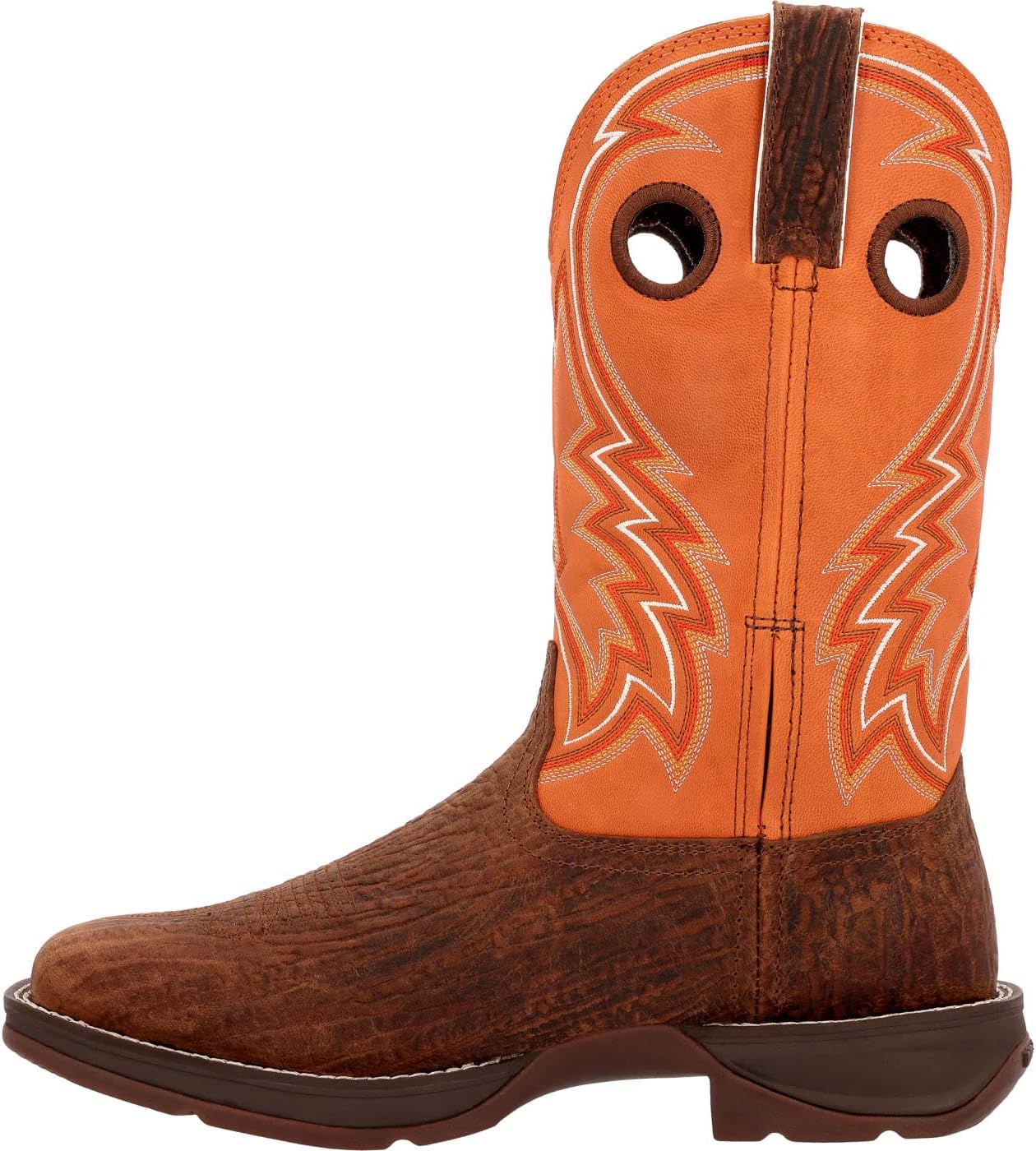 Durango Cedar Bark and Monarch Orange Western Boot Size 10(M)