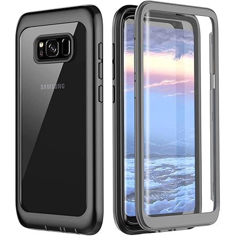 Samsung Galaxy S8 Case, Pakoyi Full Body Bumper Case [Screen Protector Included]