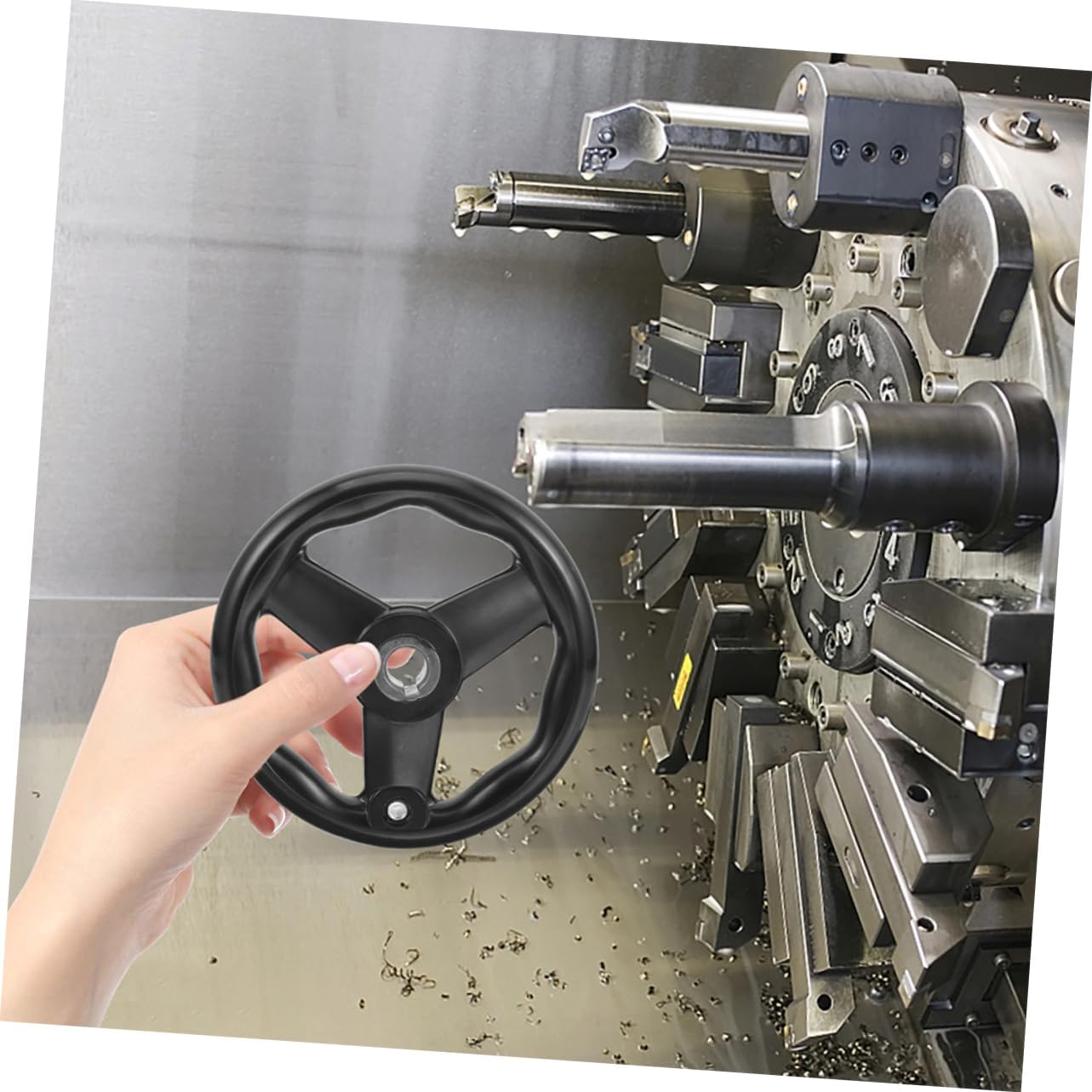 2pcs Lathe Hand Wheel Slip Crank Handle for Milling Machines Precision Handwheel for Smooth Operation and Control