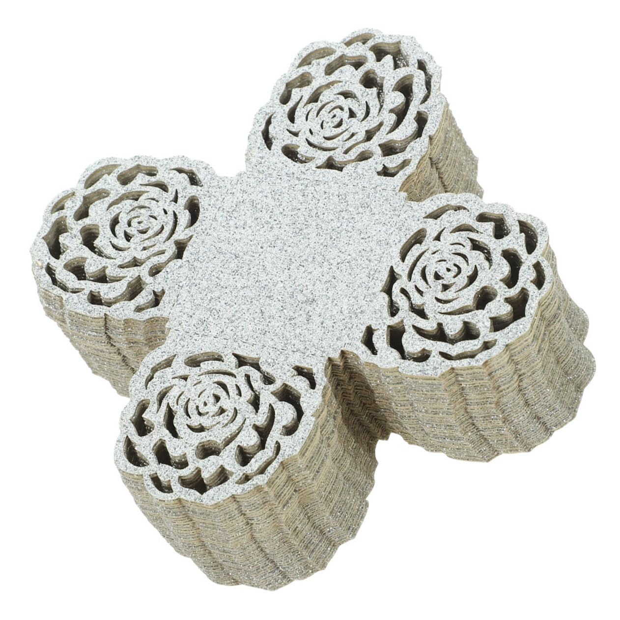 Ciieeo 100 Pezzi Vassoi Carta per Cioccolato con Decorativo Rete per Party e Bomboniere Involucri per Tartufi Hollow Facili da Usare e Conservare