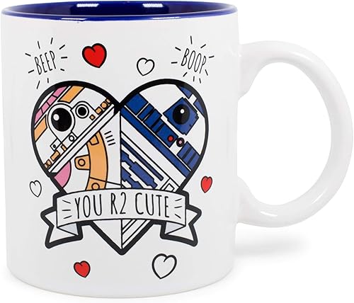 Silver Buffalo Star Wars You R2 - Taza de café de cerámica con capacidad para 20 onzas, exclusiva de Toynk