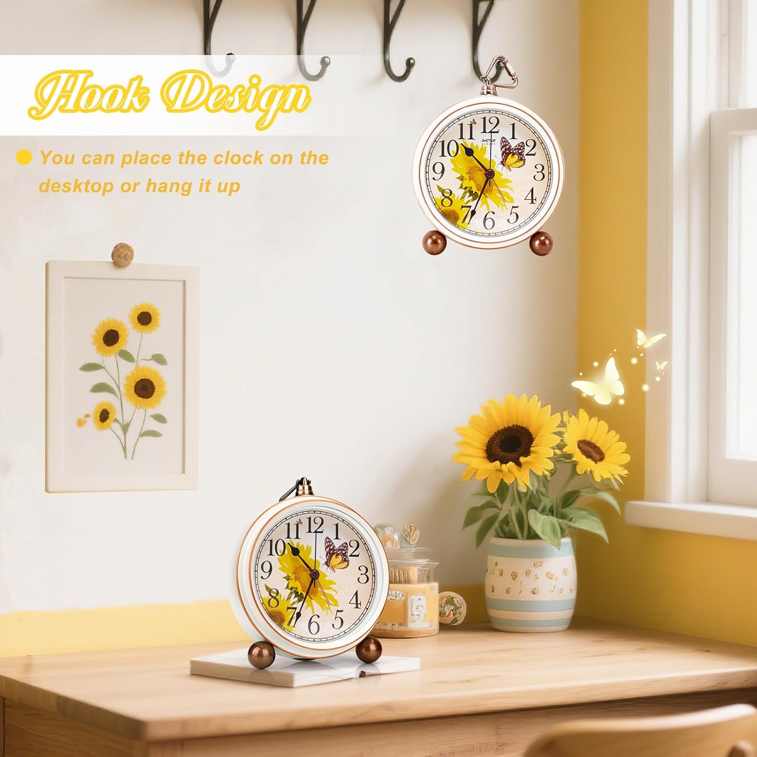 Wake Up in Style: The Adorable Retro Butterfly Desk Clock Review