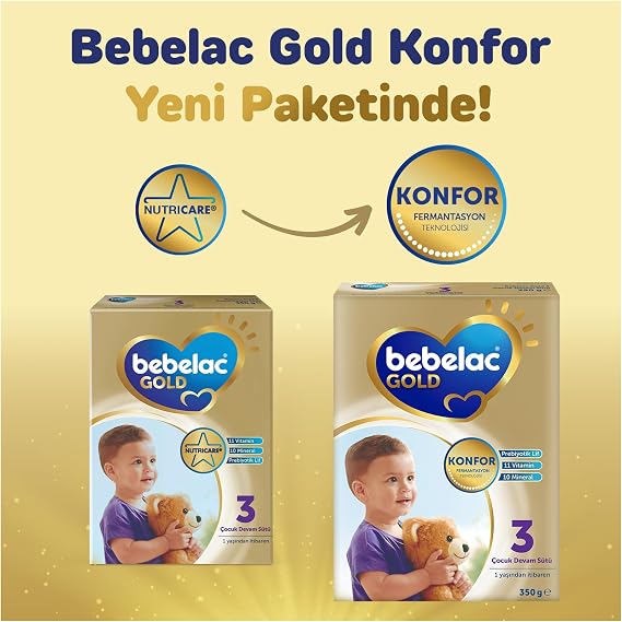 Bebelac Gold 3 Children's Continuation Milk, 3X800GR 9-12 MONTHS
