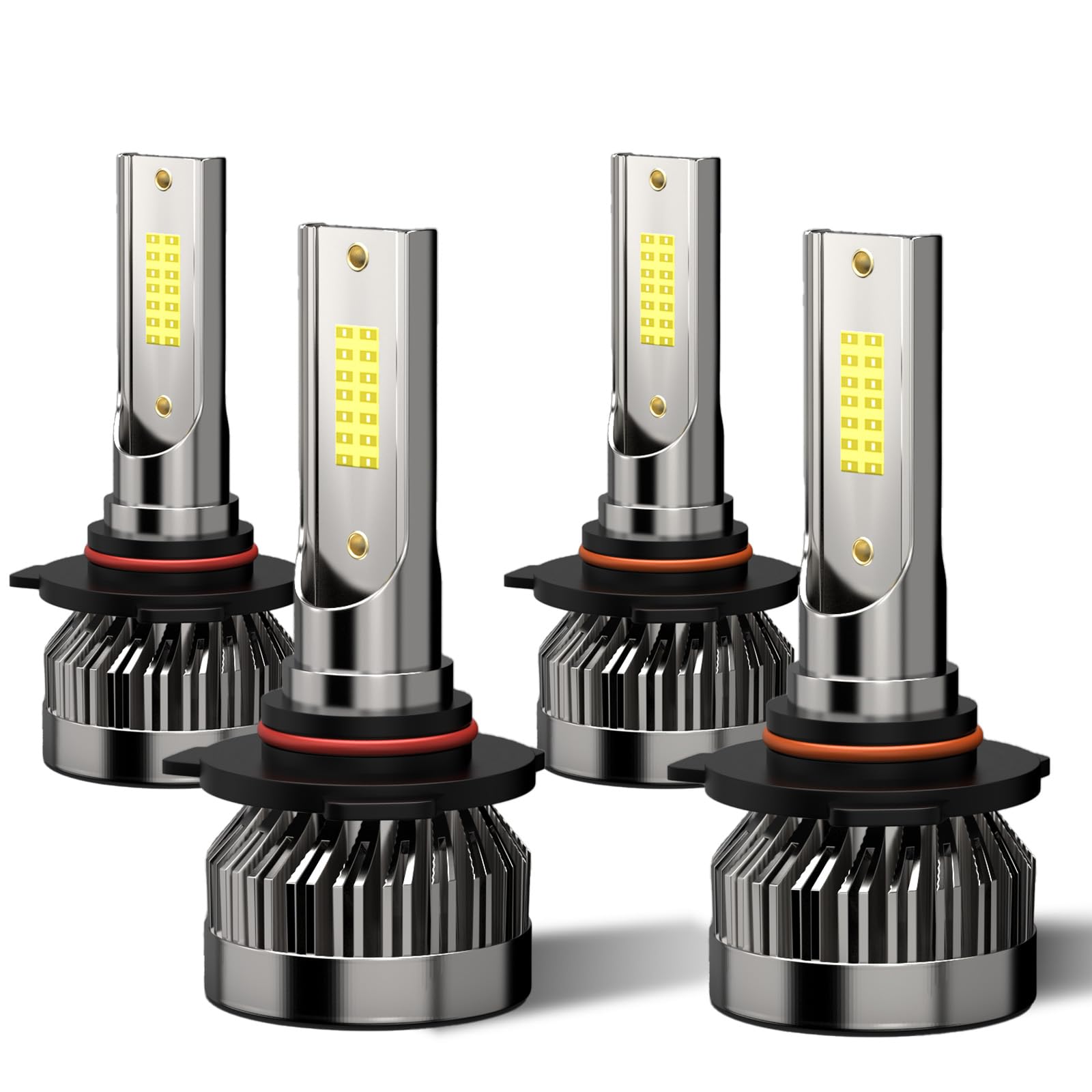 TXBILMOO 9005+9006 LED Bulbs (Pack of 4)