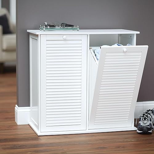 Miniatura 2 de Household Essentials - Gabinete para cestas de ropa sucia con apertura frontal