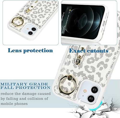 Miniatura 5 de Magsafe - Funda para iPhone 12 Pro con tarjetero y soporte para tarjetas, funda para iPhone 12, cartera compatible con cartera desmontable 2 en 1