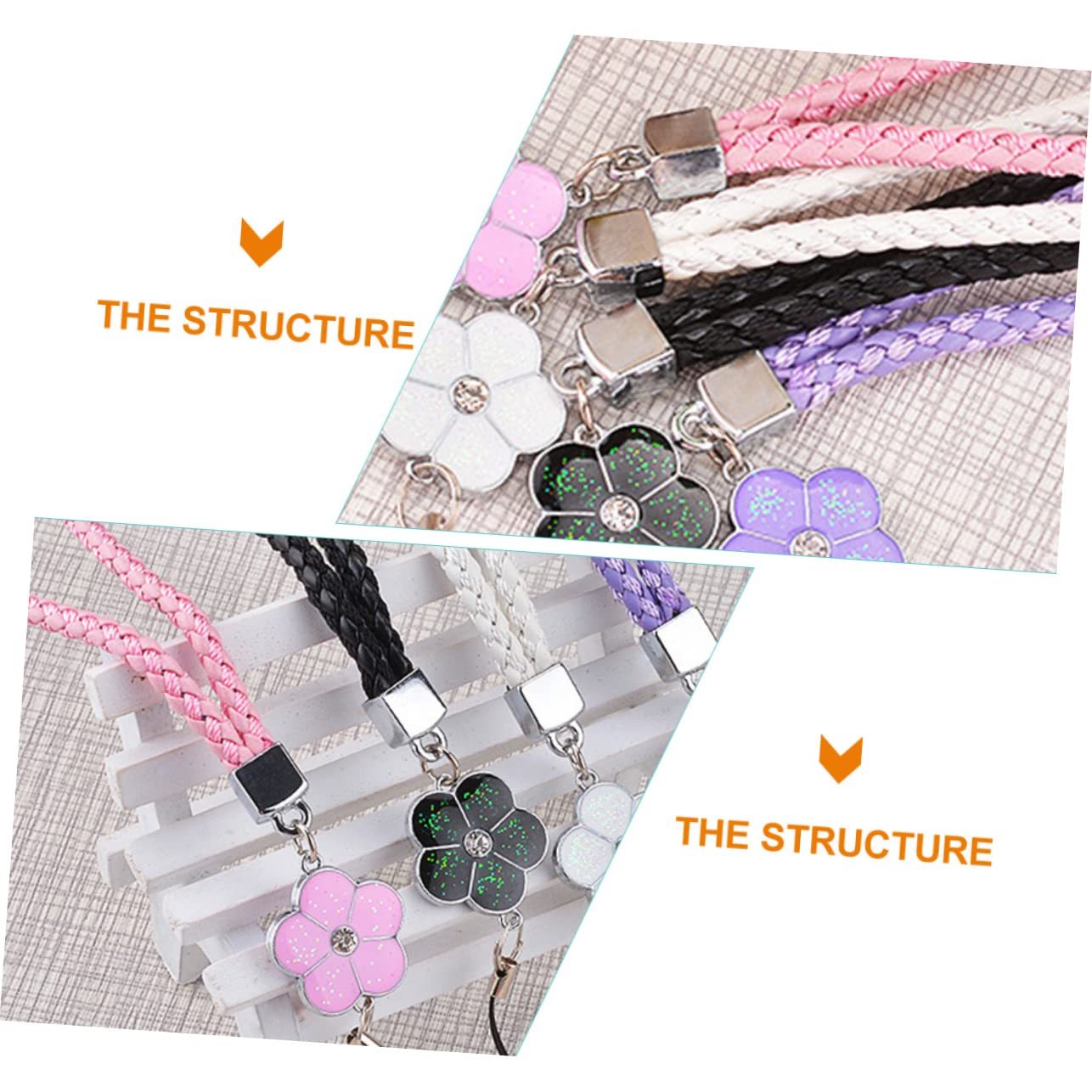 Gadpiparty Adornos Para Telefonos Moviles Accesorios Moviles Accesorios Para Moviles Muñeca De Cordón De Teléfono Perlas De Teléfono Soga Cordones Para Colgar Telefonos Pu