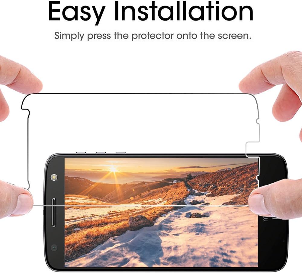 Coolpow [3 Pack] MOTO Z Droid/Moto Z Screen Protector Tempered Glass,[9H Hardness][Ultra Clear][Anti Scratch][Bubble Free] Tempered Glass Screen Protector Film for Motorola Moto Z Droid/Moto Z