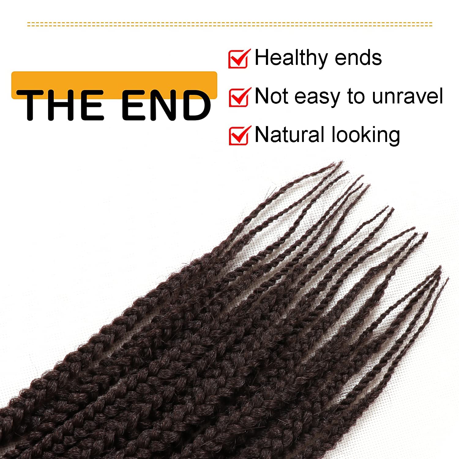 Goddess Box Braids Crochet Hair Prelooped High Temperature Fiber