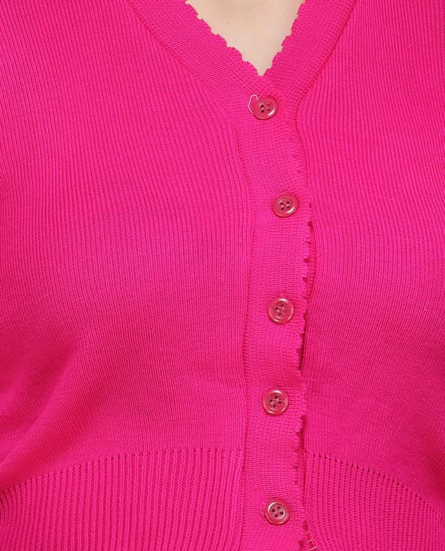 Image of Women Winter Wear V-Neck Full Sleeves Regular Fit Woollen Blouse