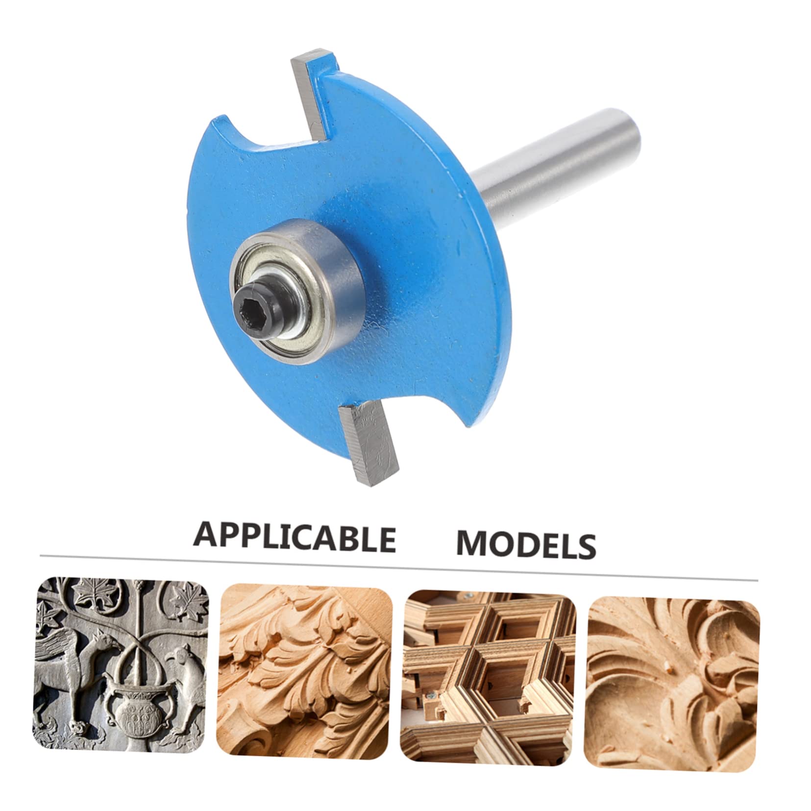 Balacoo Joint Slot Cutter Router Bits High Strength Cutter Bits Blue Heat Resistant