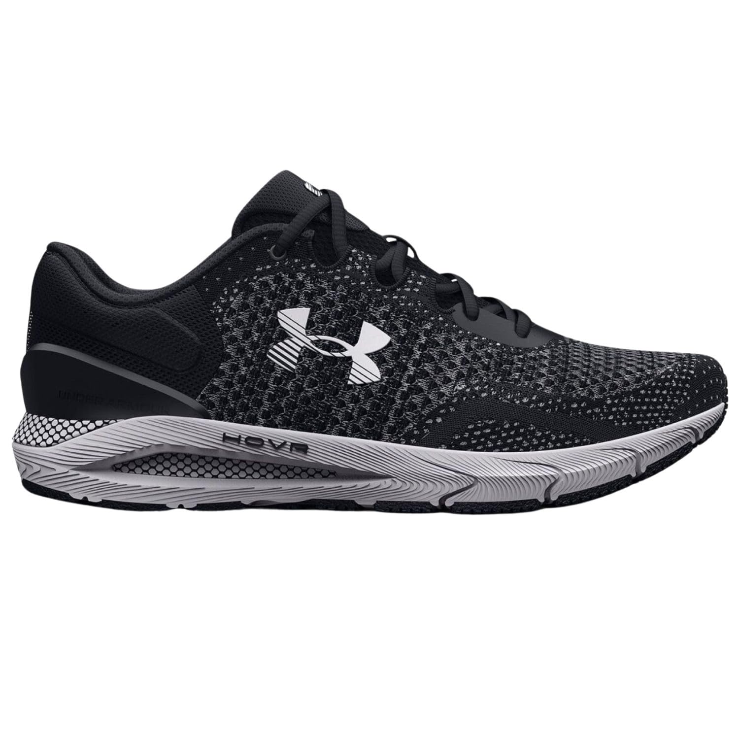 Under Armour Men's HOVR Intake 6, (001) Black/Black/White, 10.5, US