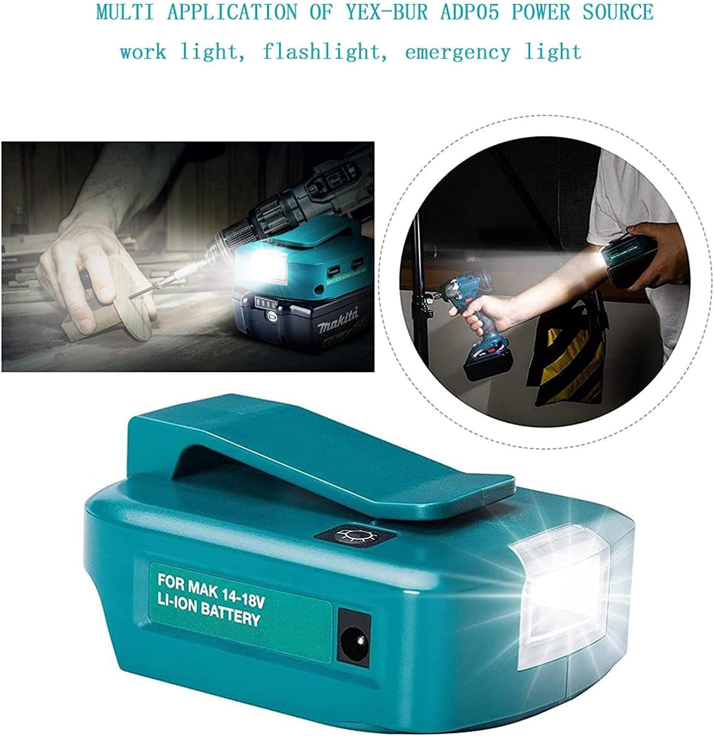 Amazon.com: ADP05 USB Charger Adapter for Makita 14-18V Lithium