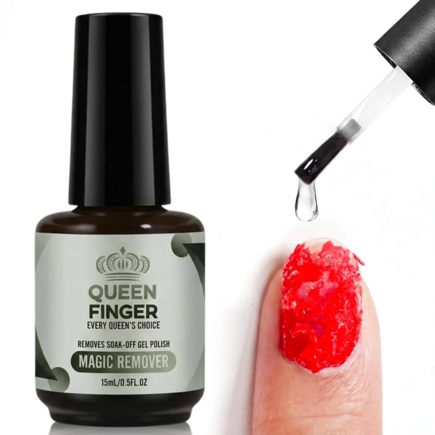 QUEENFINGER Gel Nail Polish Remover, Professional Magic Remove Soak-Off Gel Polish, Peel Off In 2-5 Minutes, No Need for F... - Review, Price and Buying Guide