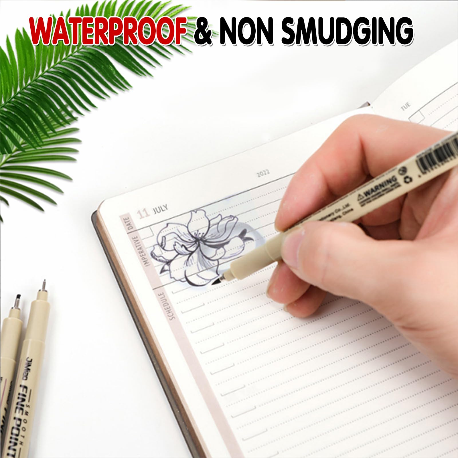 Set 12 Penne Fineliner Nero - Micron Con 12 Larghezze Diverse Per Disegno E Illustrazione - Foto 9