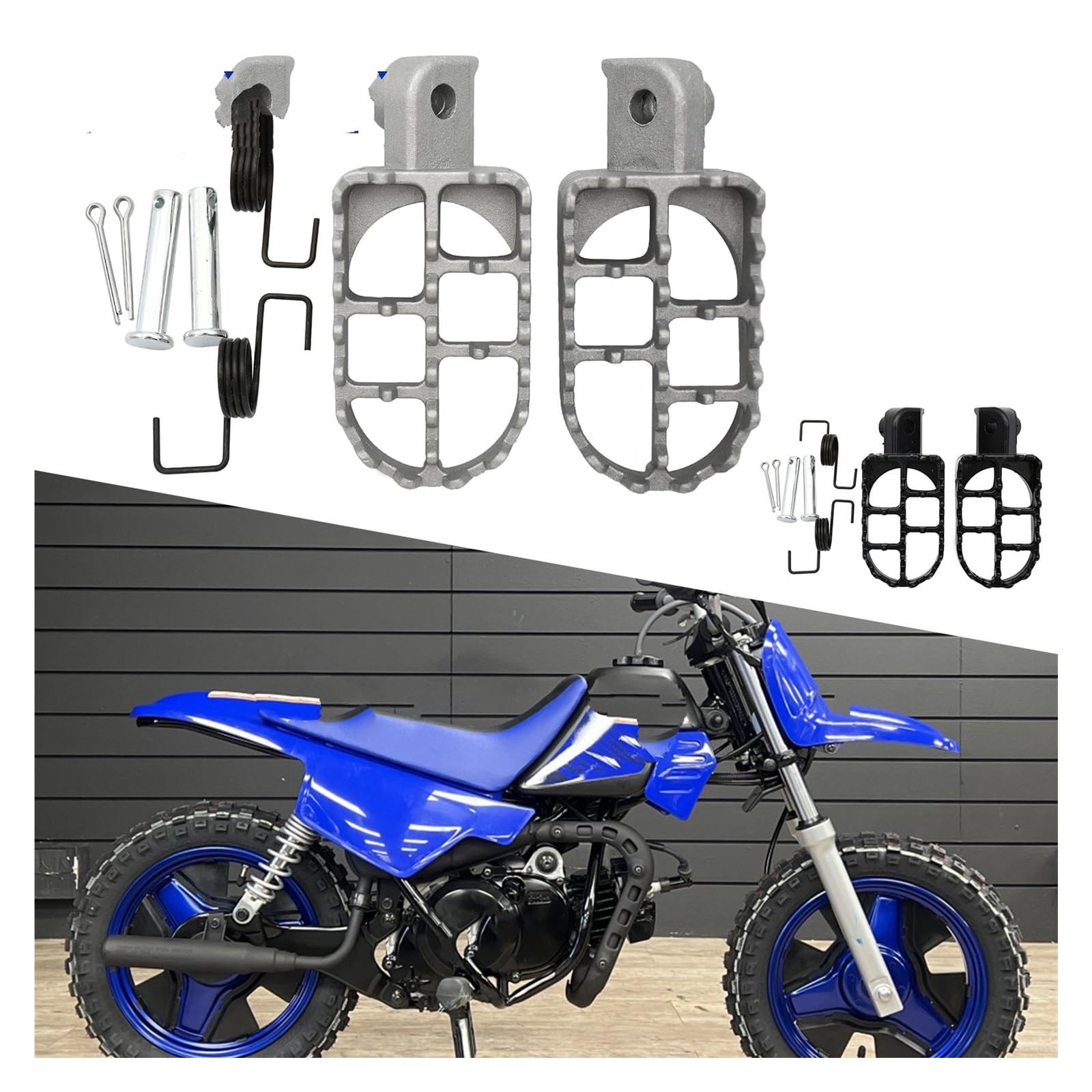 Pedales Moto Pw80 Tw200 Reposapiés Para Moto PW50 PW80 TW200