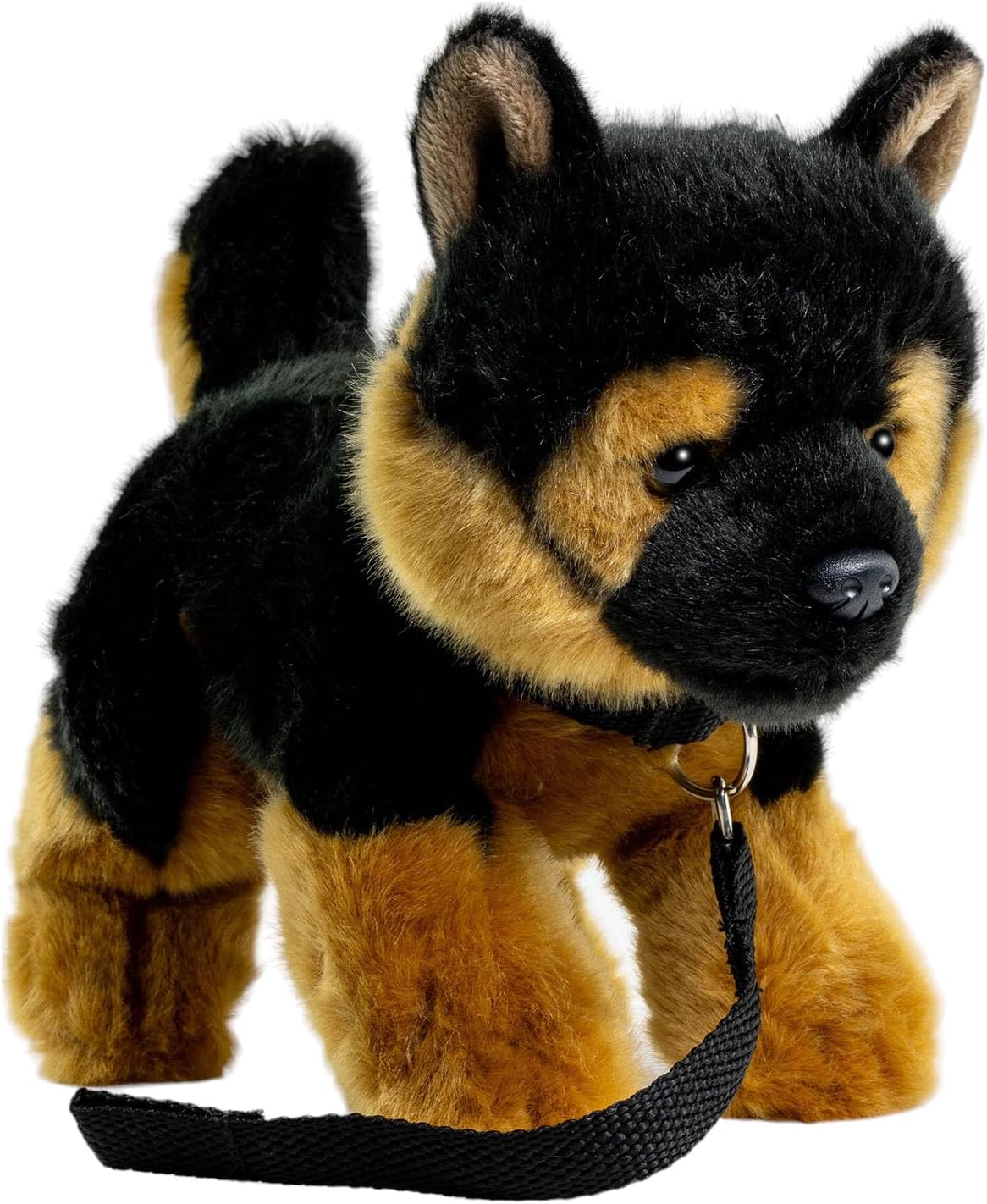 Carl Dick German Shepherd Dog Puppy with Lead, 9 inches, 21cm, Plush Toy, Soft Toy, Stuffed Animal 3486