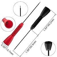 Vista 2 de ANCIRS Paquete de 4 sondas de prueba de aguja de 0.079 in, prueba de multímetro no destructiva de 600 V/10 A para cables tl71 tl75
