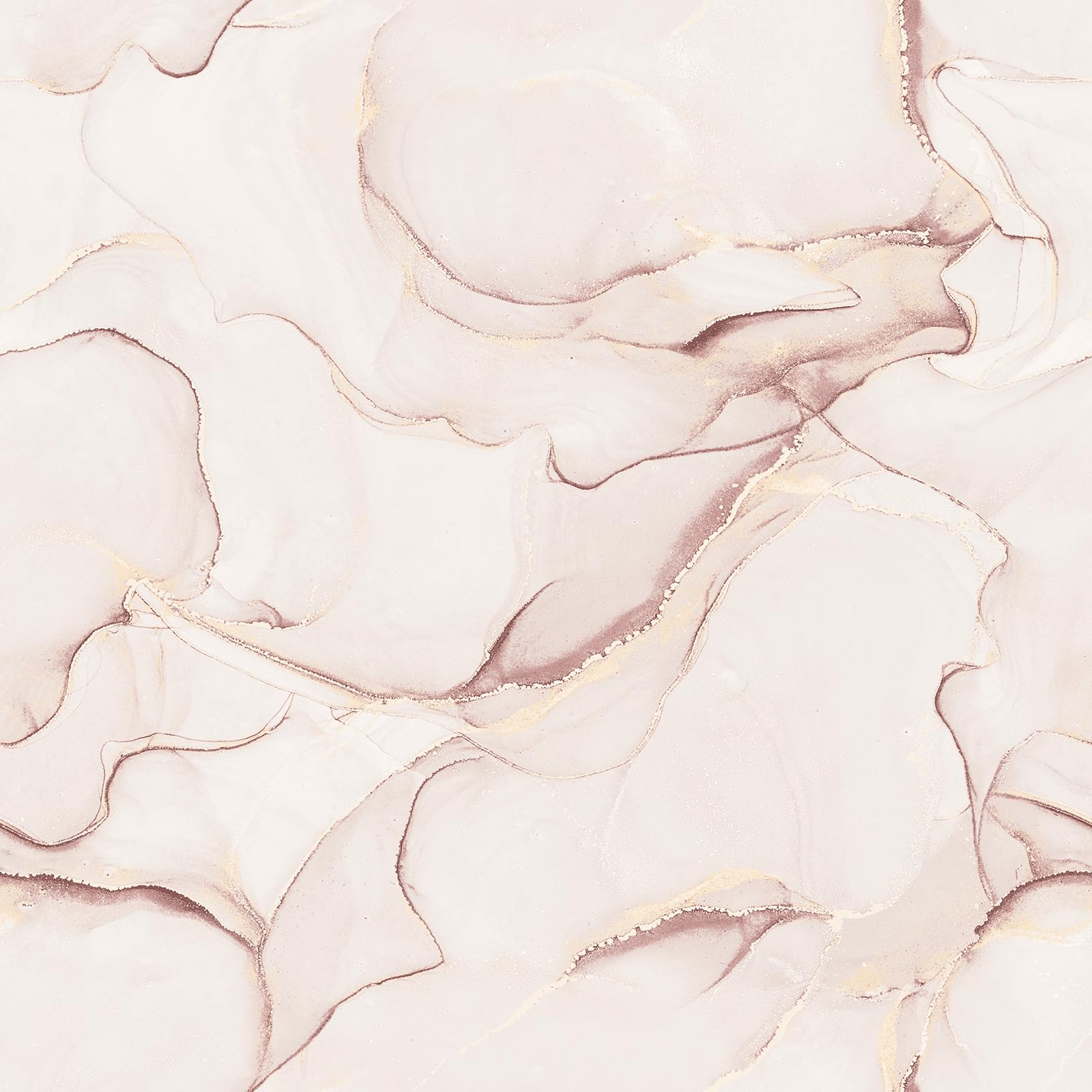 Muriva Elysian Marble Pink Wallpaper Modern Metallic Gold Effect Feature Wall