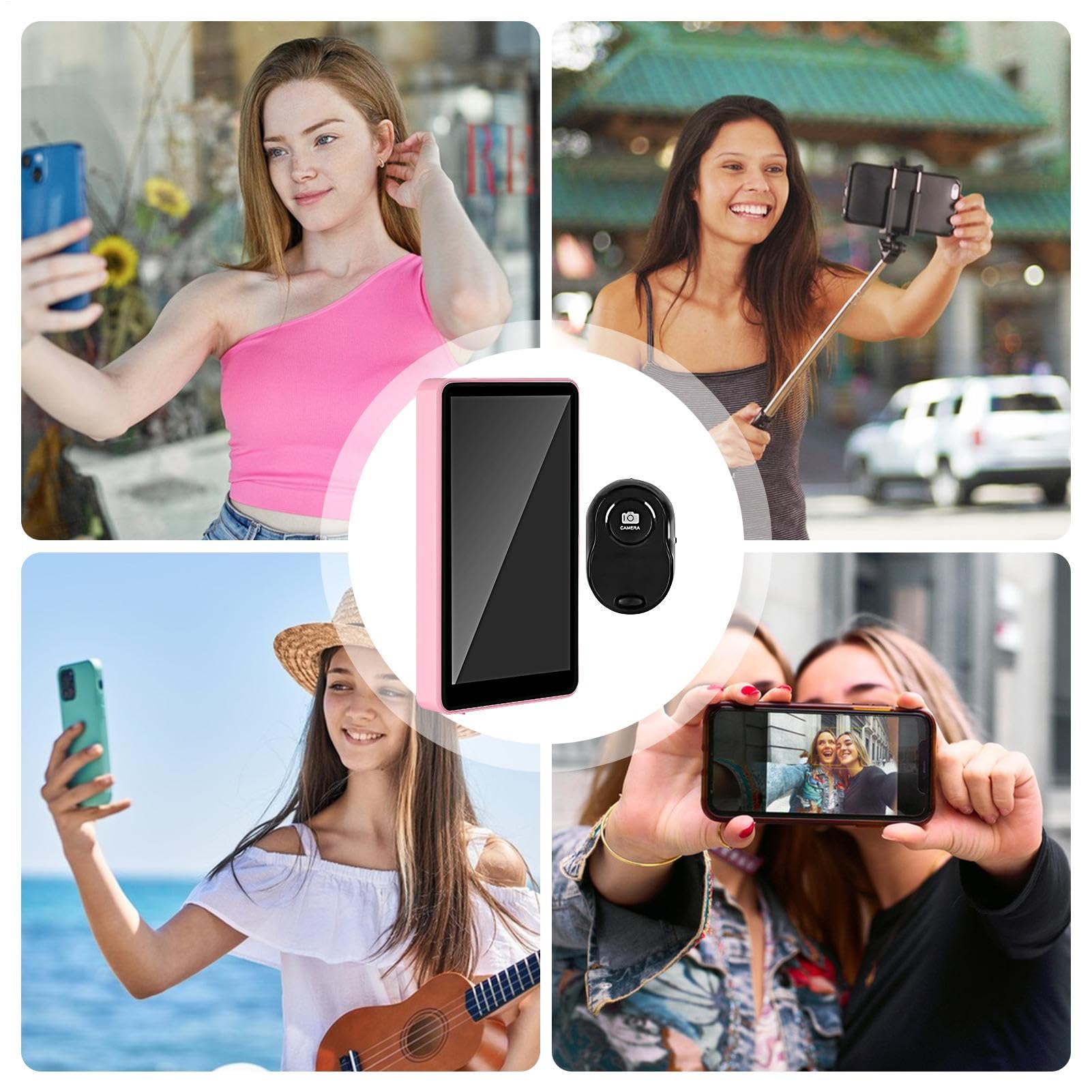 Monitor Selfie Schermo Monitor Selfie Magnetico Per Streaming Live | Smartphone per Vlogging Fotografia con Assenza di Ritardo per Casa Viaggio Escursioni