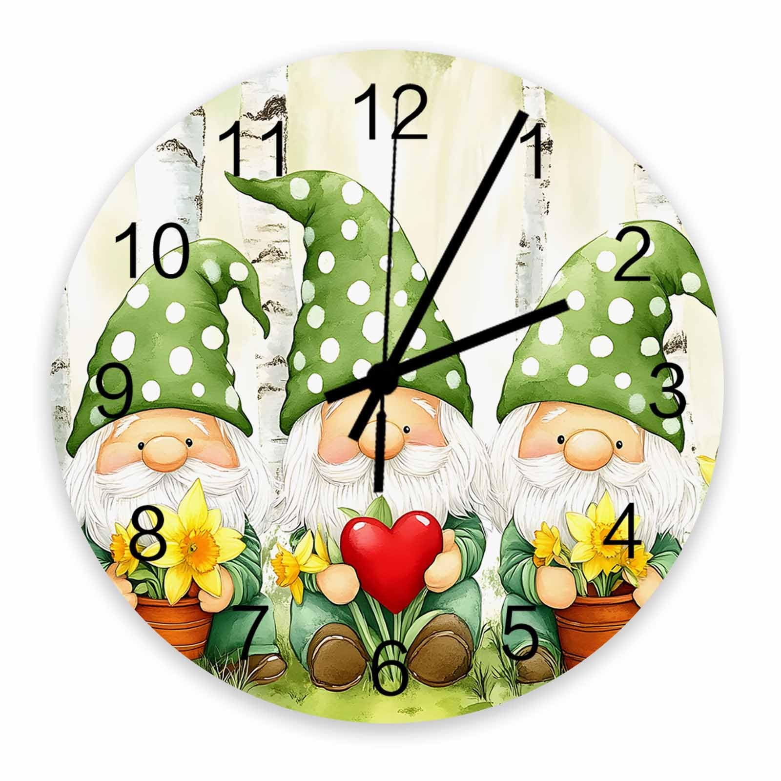 Grande horloge murale vintage fleurs le cadeau idéal pour la maison