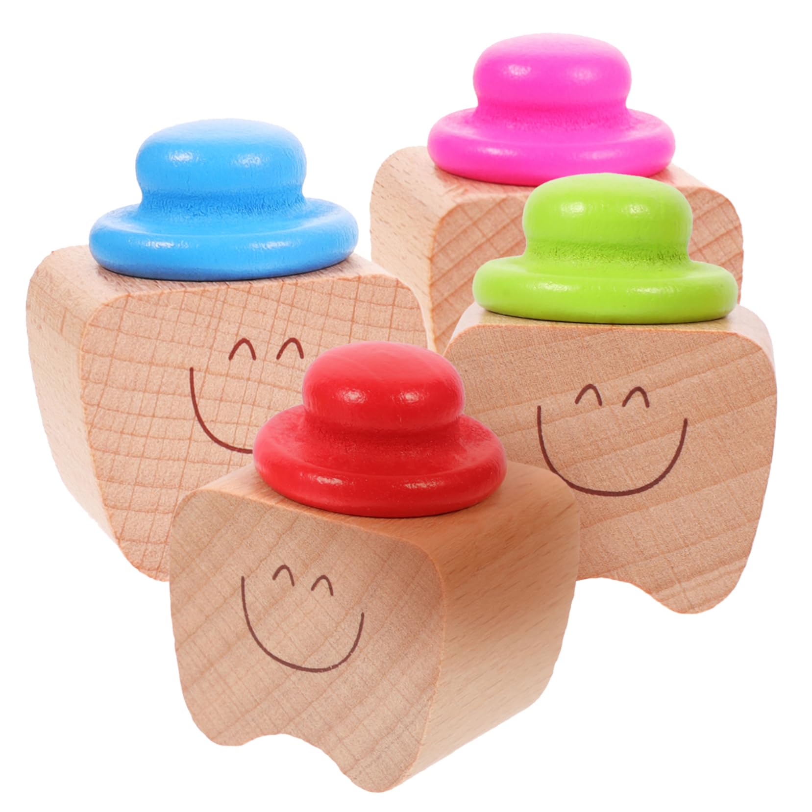 SUPVOX Tooth Fairy Tooth Holder 4 Pack Boys and Girls Infants Collection Organizer