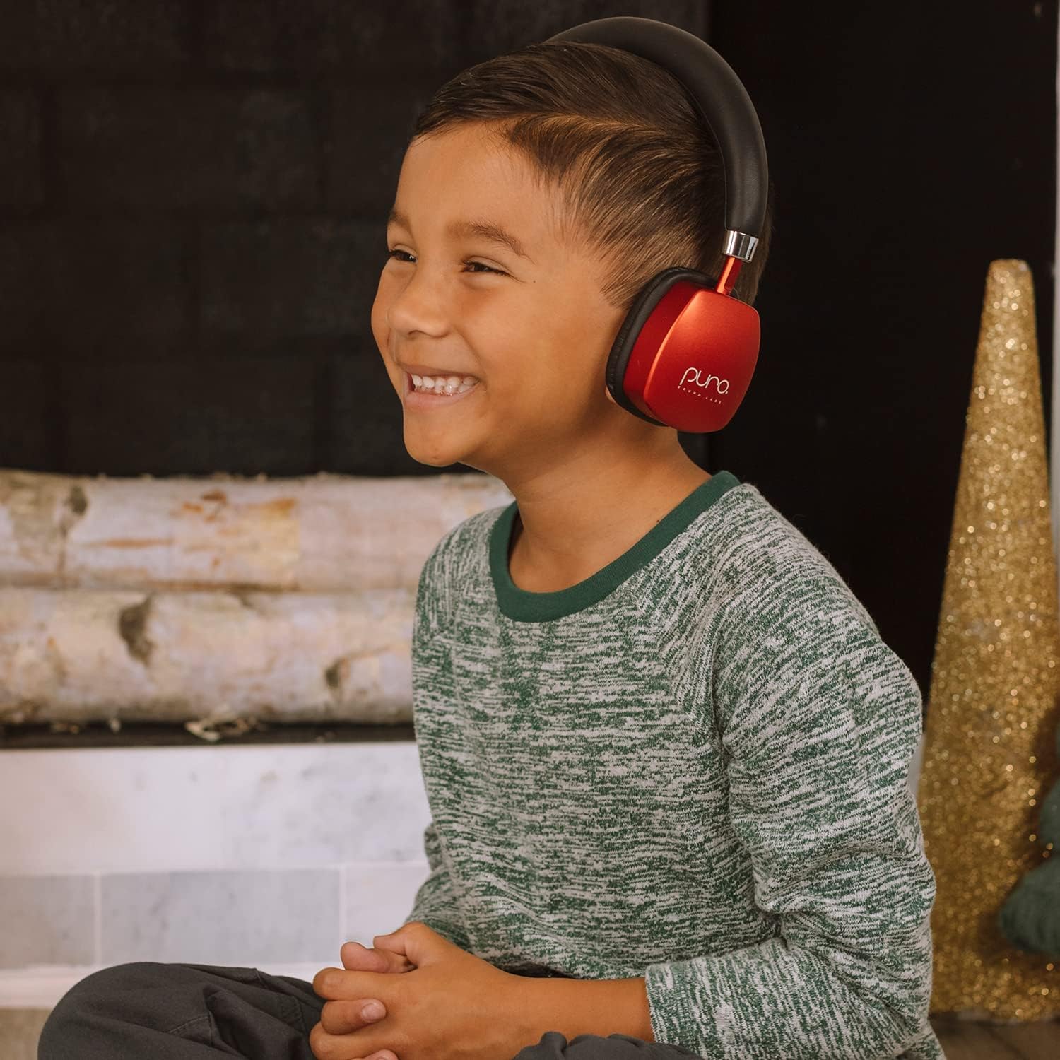 Black Friday - 60% OFF Puro Sound Labs PuroQuiets Volume Limited On-Ear Active Noise Cancelling Bluetooth Headphones – Lightweight Headphones for Kids with Built-in Microphone – Safer Sound Studio-Grade Quality (Red)