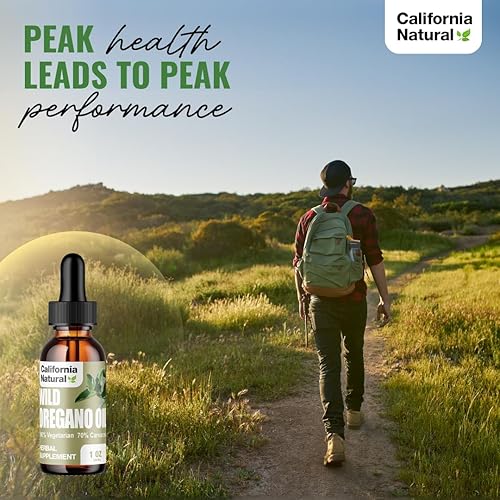 Miniatura 7 de California Natural - Botella de aceite de orégano silvestre de 1 onza - Sistema inmunológico y apoyo digestivo - Promueve la salud intestinal y la