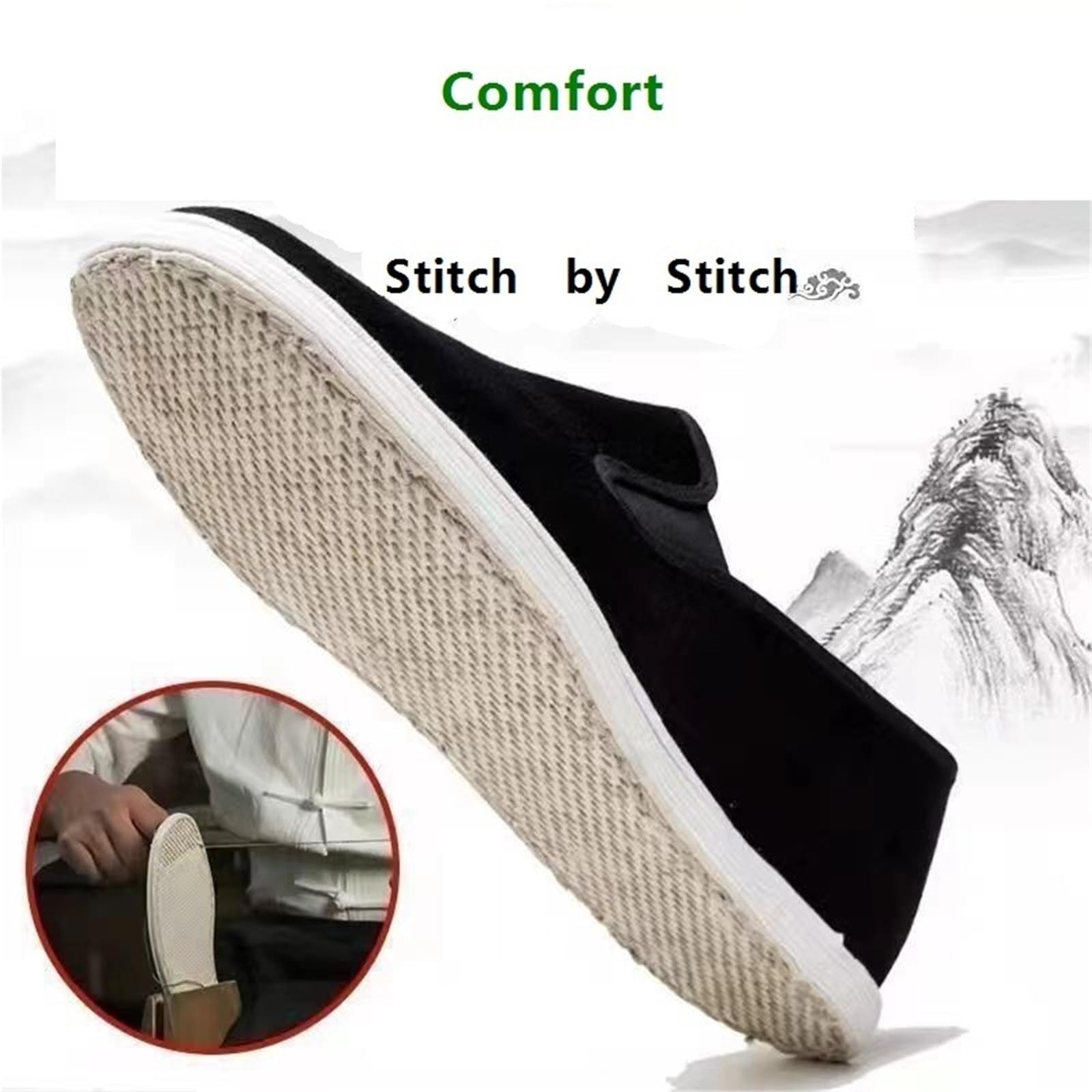 Zapatillas de Kung Fu y Tai Chi de tela de algodón