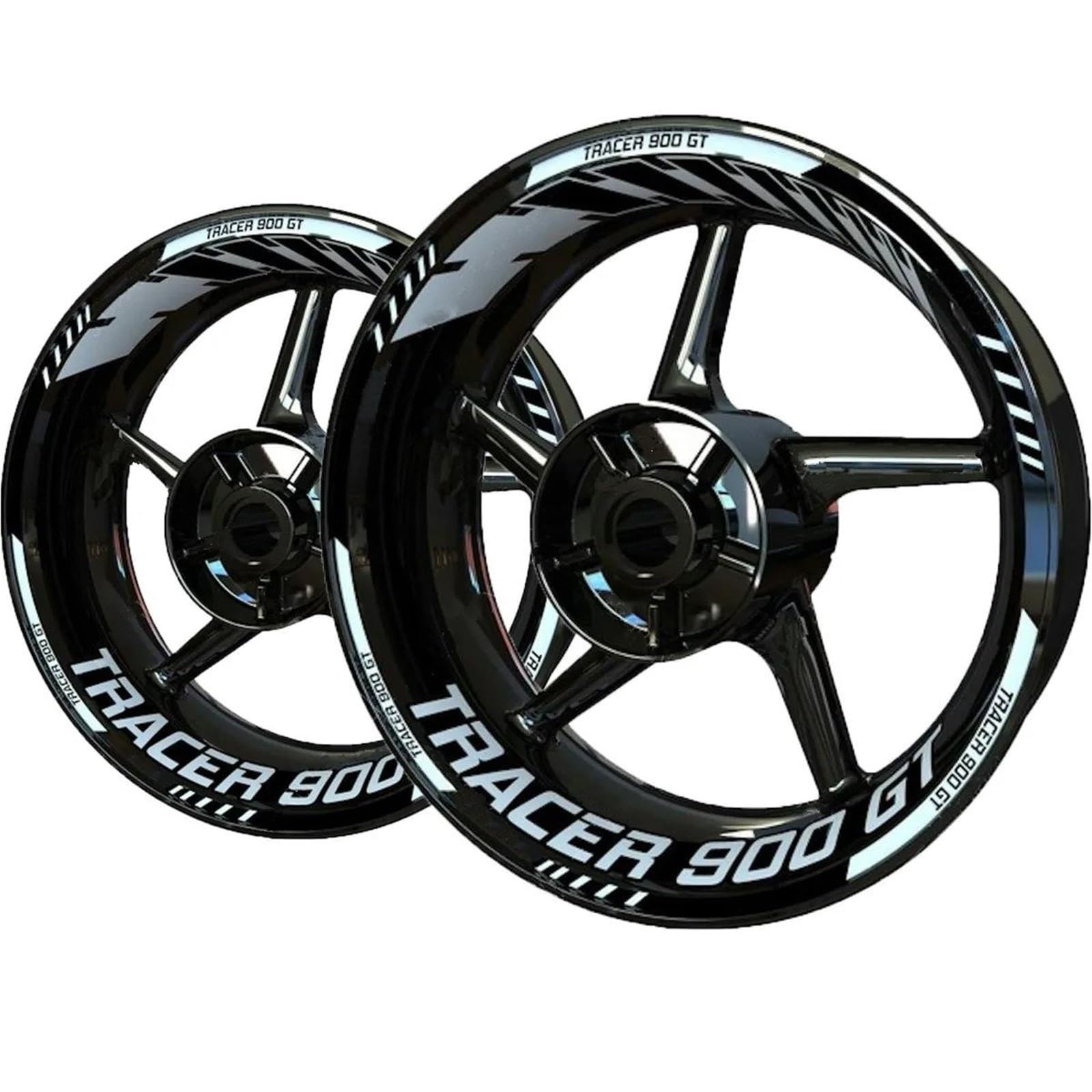 Motorrad-Radnabenaufkleber Reflektierender Motorradfelgenaufkleber Für Yamaha Tracer 900 GT Tracer 900GT Felgenaufkleber Felgenaufkleber Radnabenaufkleber Felgenrandaufkleber