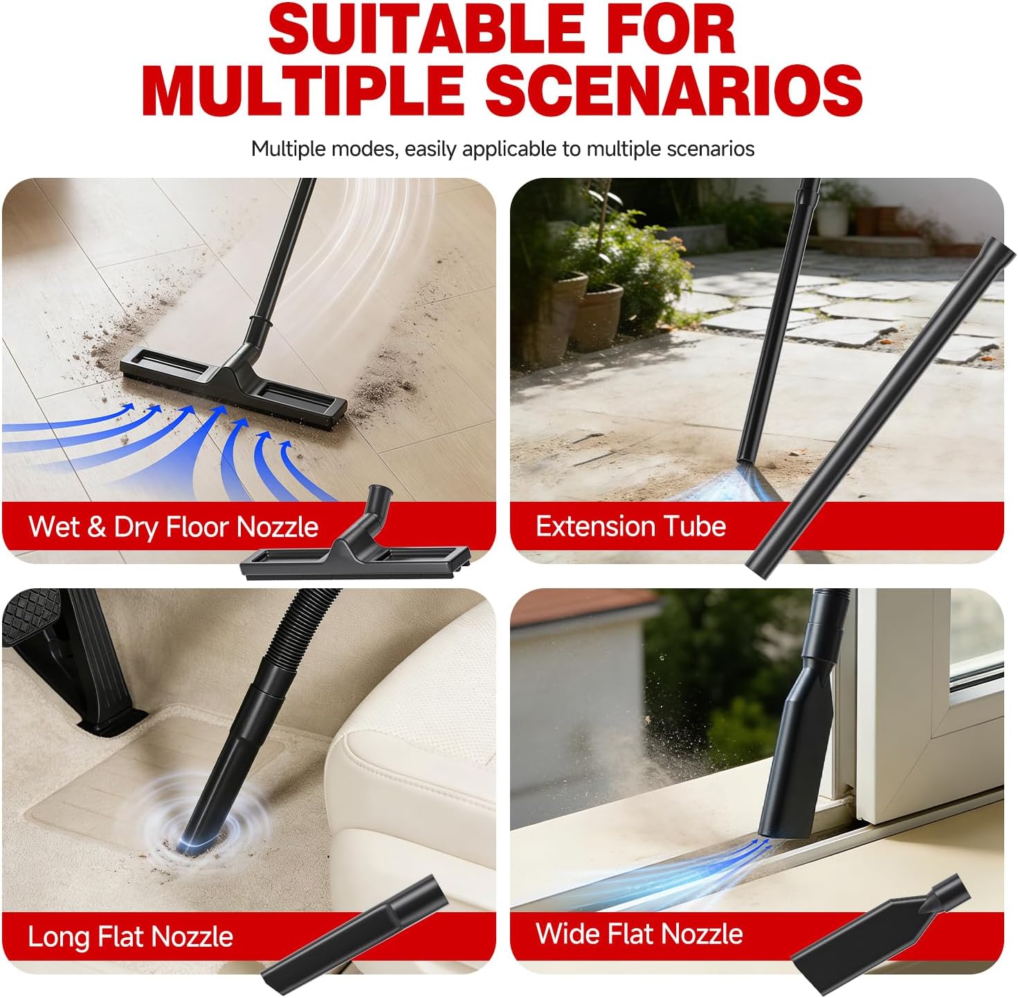 Auto Clean Dual Cyclone Pre-Separator Industrial Vacuum Cleaner Prevents Filter Clogging Maintains Strong Suction Protects Motor Woodworking Contractor Sanding Workshop Dust Collection 9 Gallon